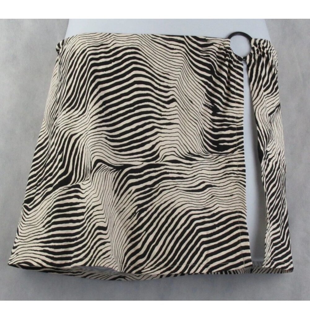 Red Carter Women's O-Ring Side-Split Skirt Swim Cover-Up, Beige Zebra, XL / 12